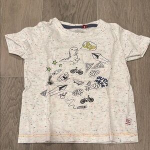 Sovereign Code Kids White Speckled Graphic T-Shirt Size 12M